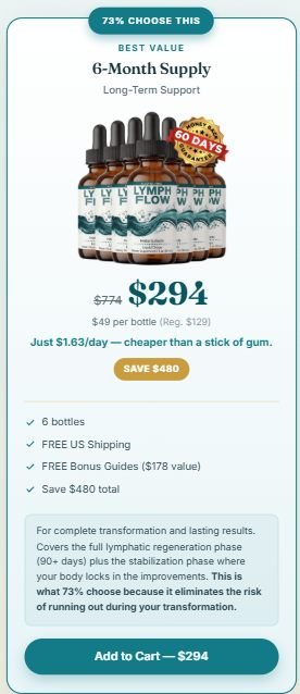 	Lymph Flow 6 bottle price